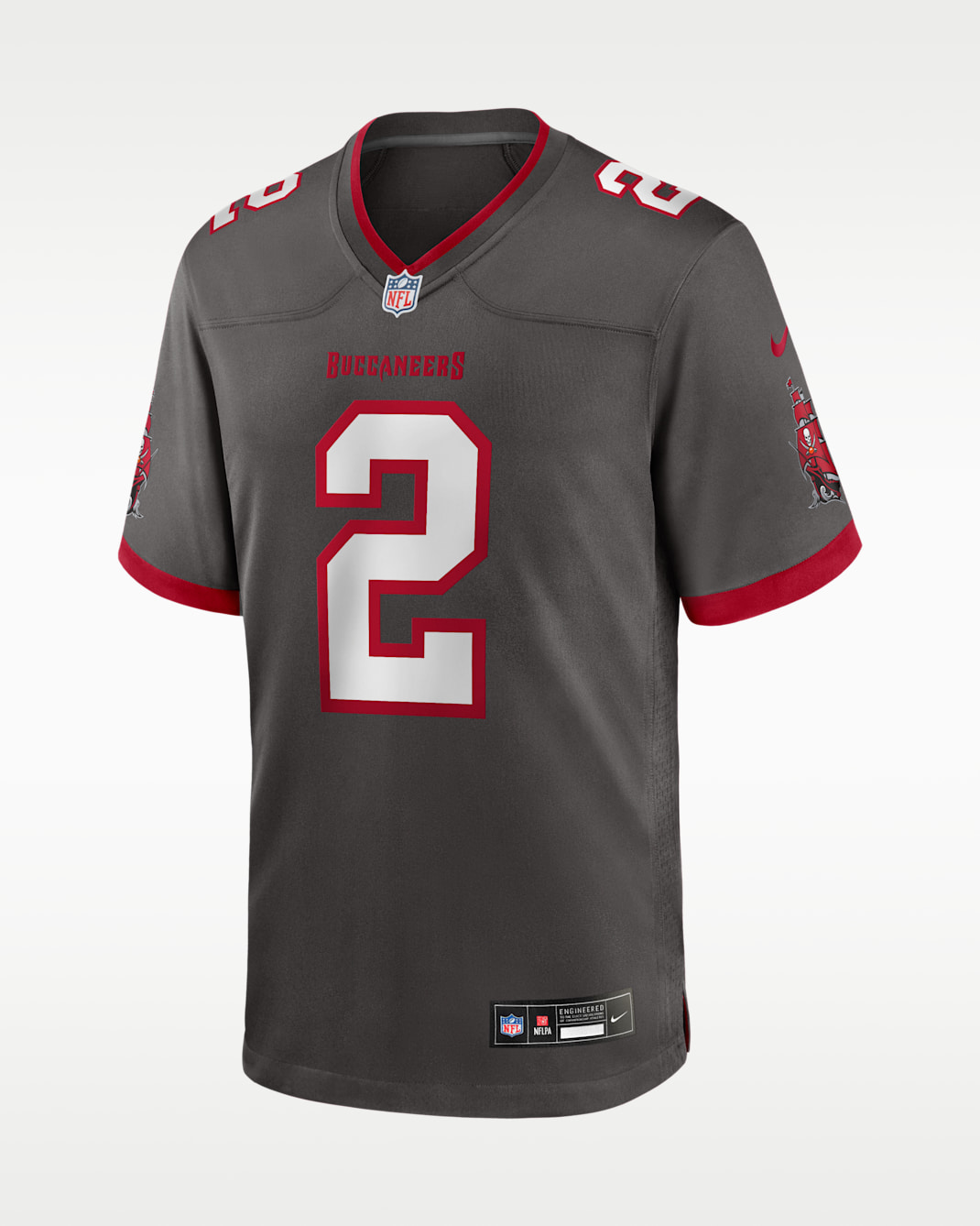 Emeka Egbuka Tampa Bay Buccaneers Men's Nike NFL Game Jersey - Pewter