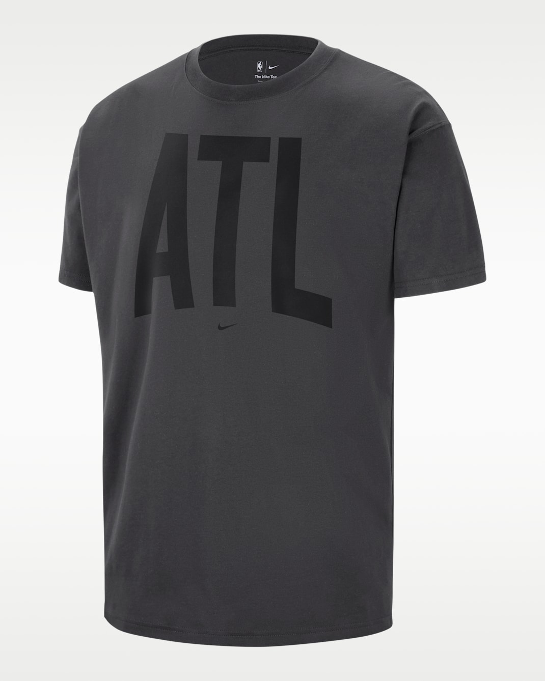 Atlanta Hawks Peak Men's Travel T-Shirt - Dark Charcoal
