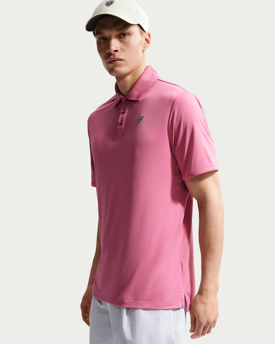 Nike Par Men's Dri-FIT Golf Polo - Peony/White