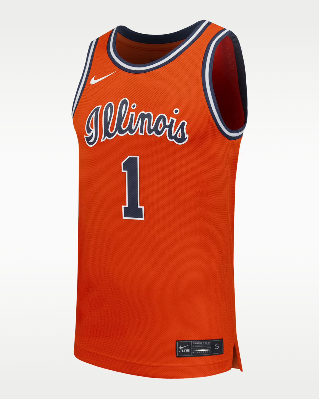 Illinois Fighting Men's Basketball Nike College Replica Jersey - Team Orange
