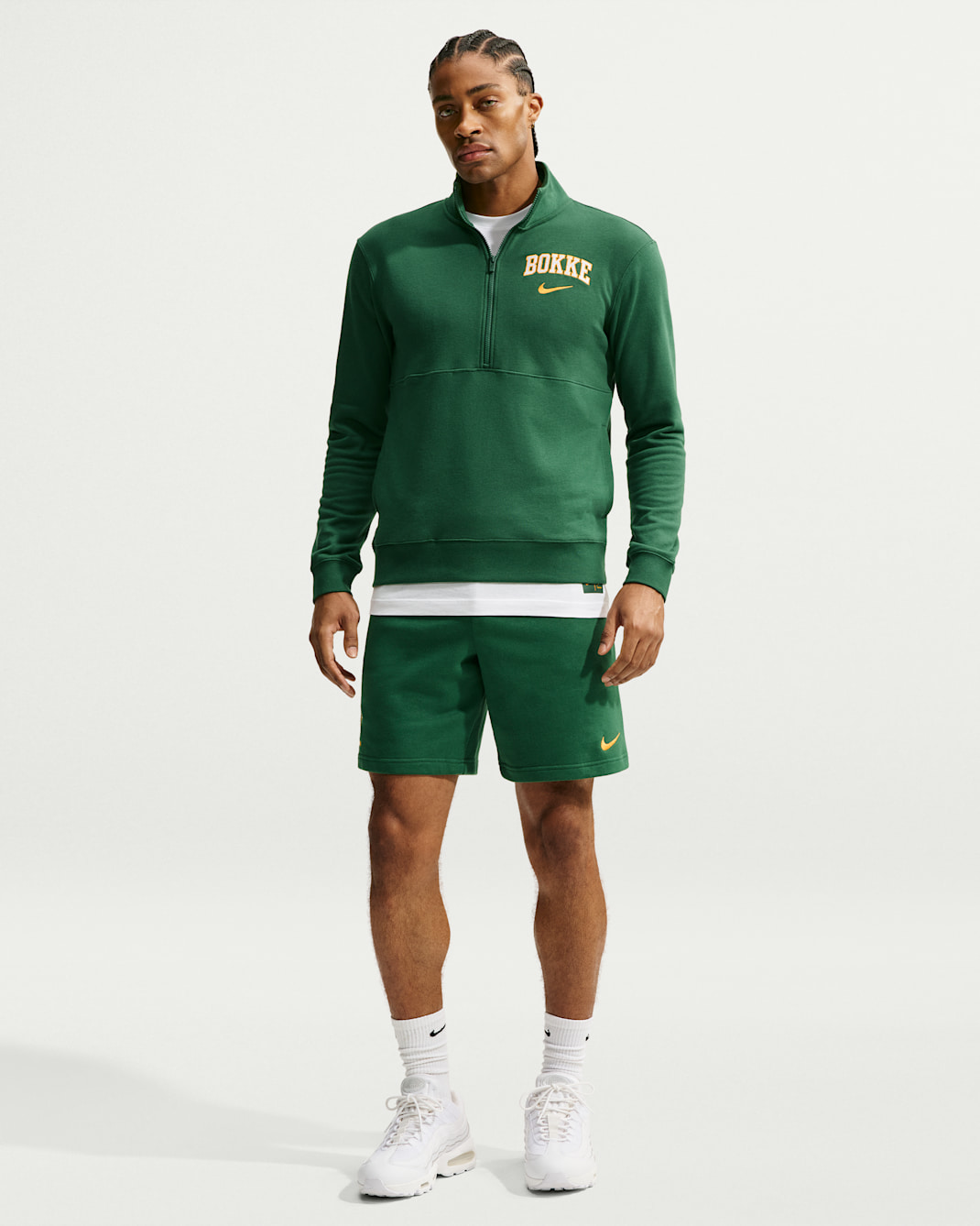 Springboks Shorts aus French Terry (Herren) - Gorge Green/University Gold