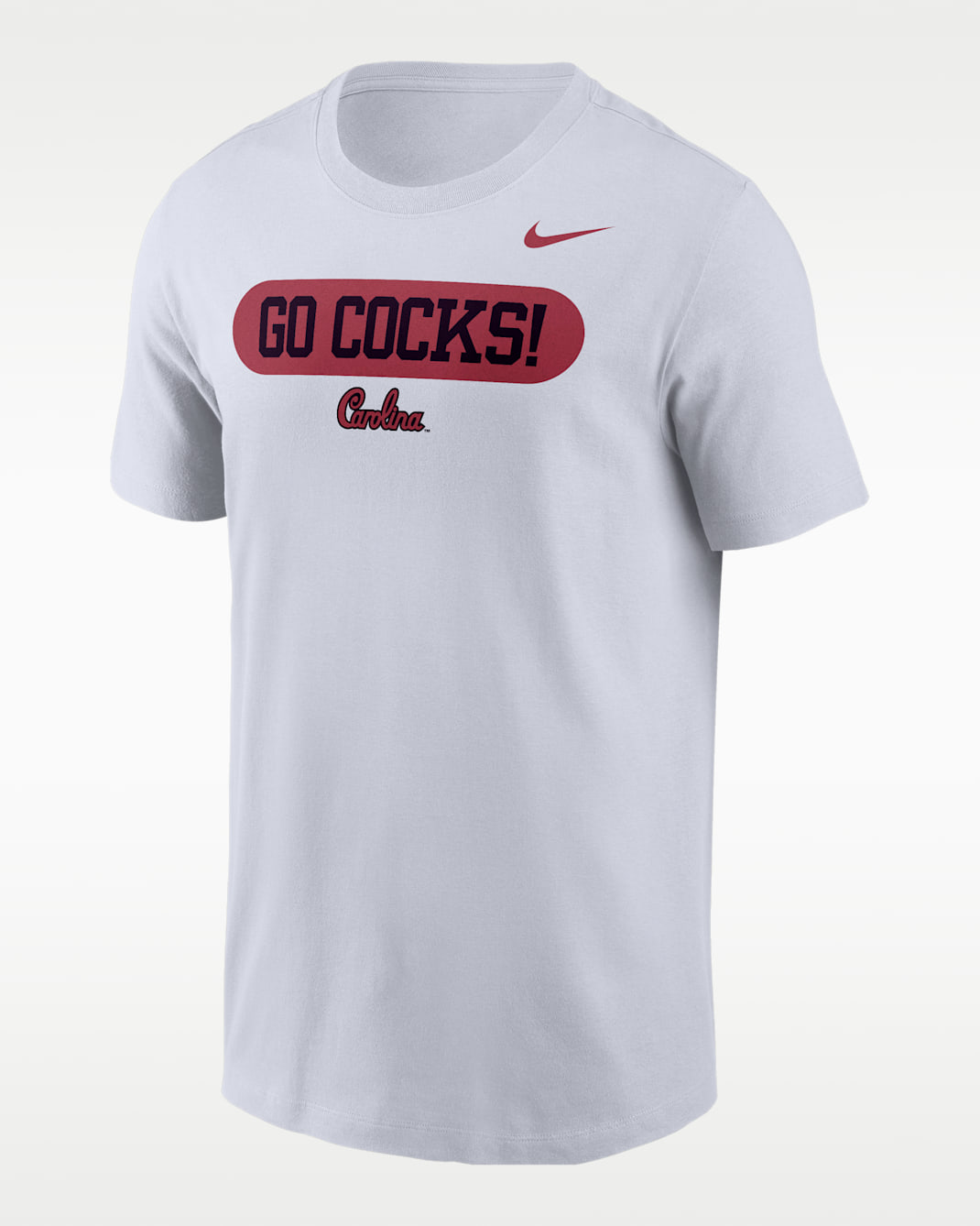 Playera de manga corta para hombre Nike College (South Carolina Gamecocks) - Blanco