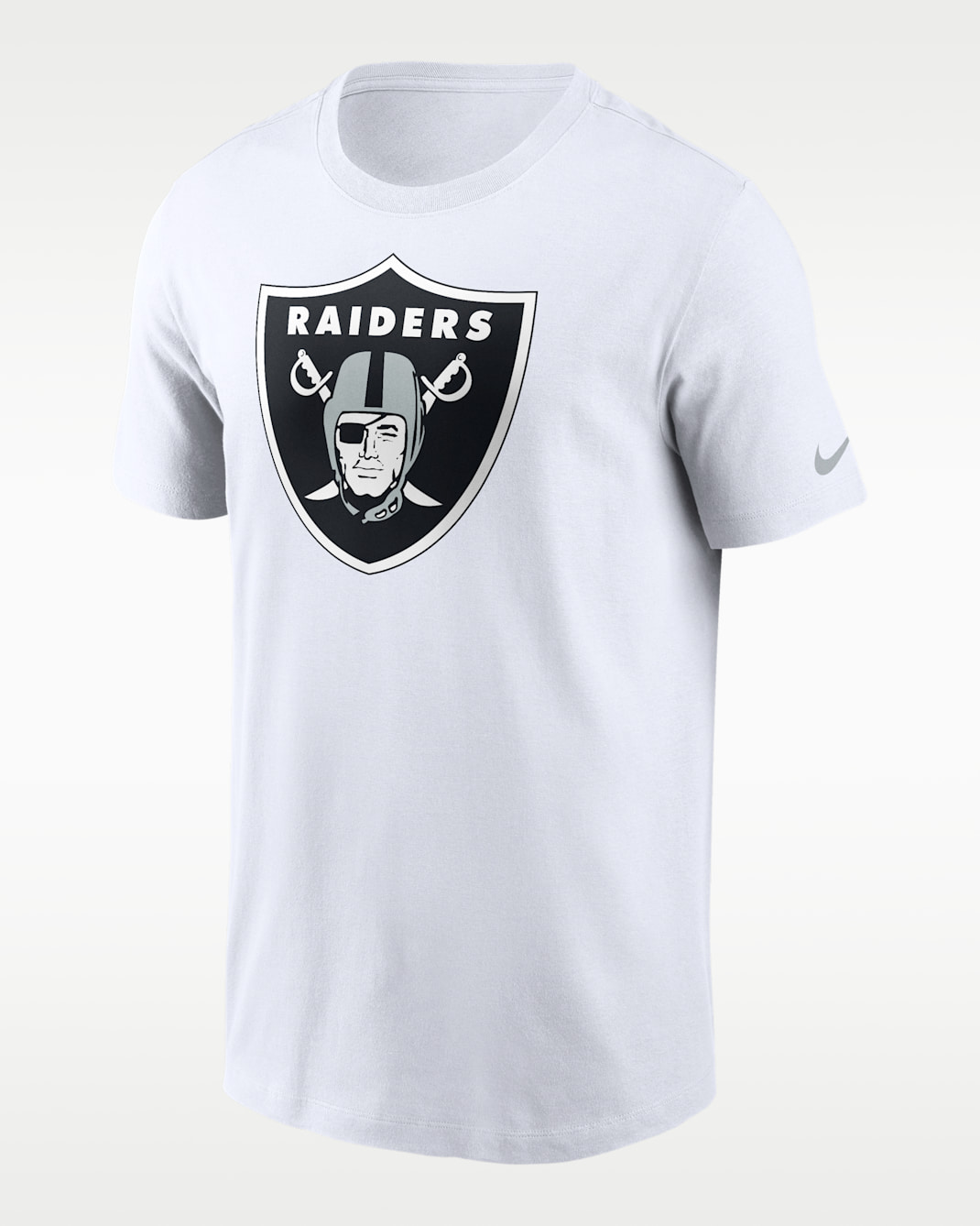 Playera Nike de la NFL para hombre Las Vegas Raiders Logo Essential - Blanco