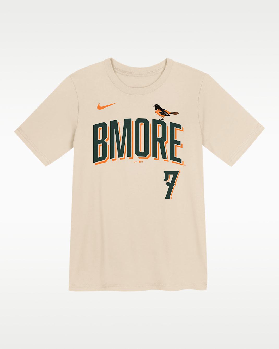 Jackson Holliday Baltimore Orioles City Connect Little Kids' Nike MLB T-Shirt - Natural