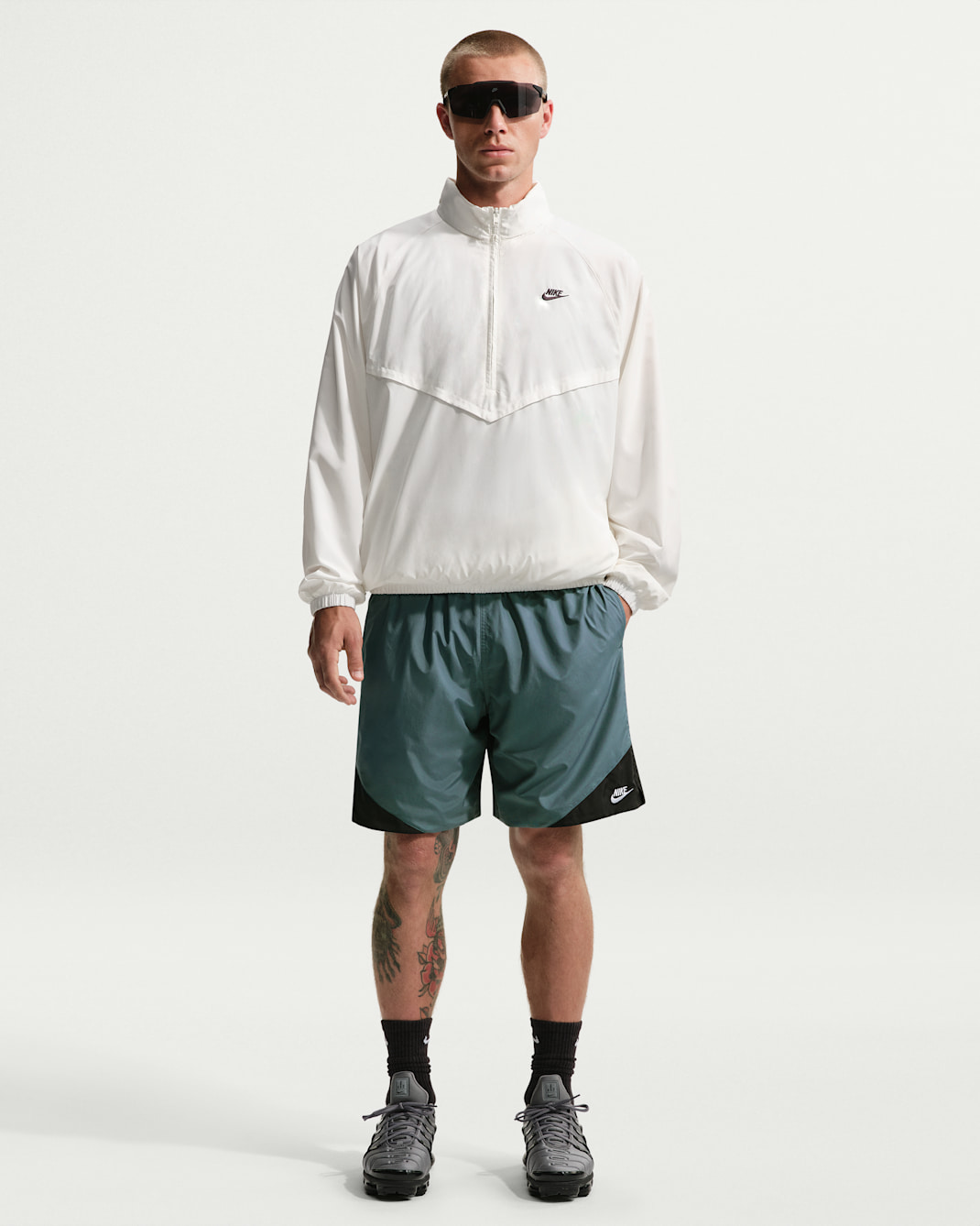 Nike Windrunner Men's Shorts - Mineral Slate/Black/White