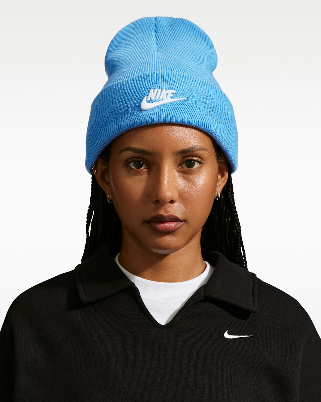Nike Peak Futura Beanie - Aurora Blue/Weiß