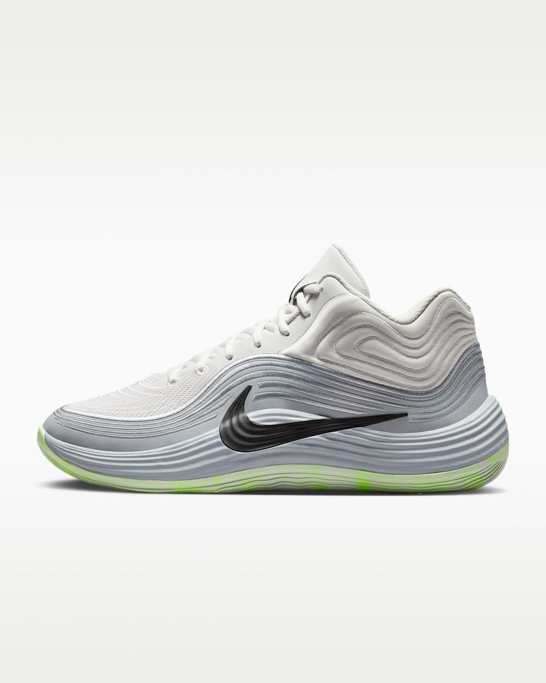 Tenis de básquetbol para hombre Nike Precision 8 MID - Gris lobo/Tinte platino/Volt