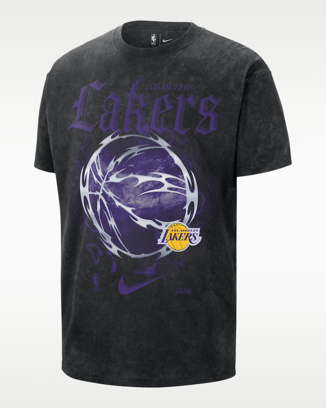 Los Angeles Lakers Courtside "Halloween" Men's Nike NBA Max90 T-Shirt - Black
