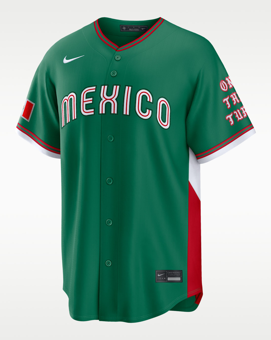 Mexico National Baseball Team 2026 World Baseball Classic Born x Raised Men's Nike Stadium Jersey - Clover