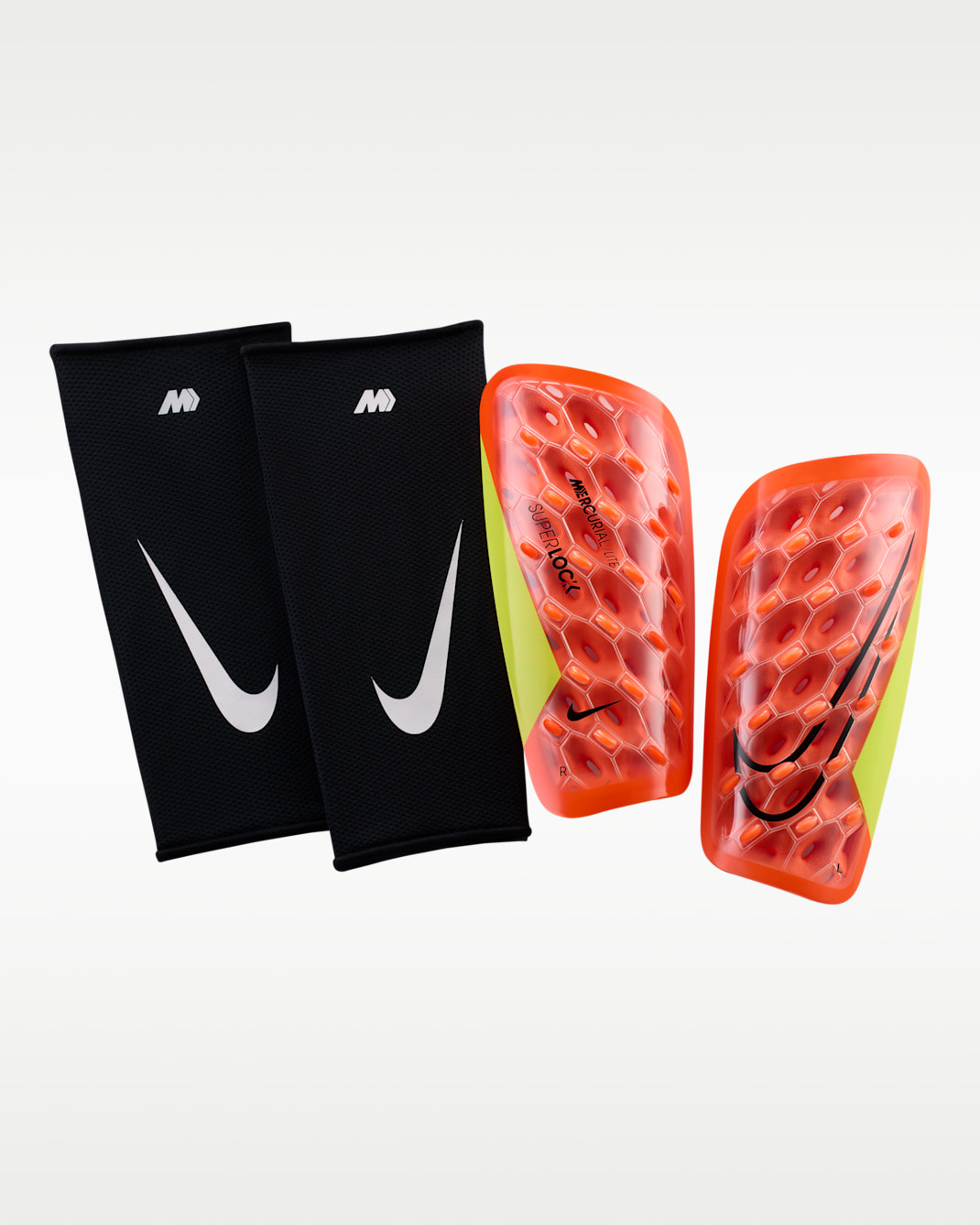 Nike Mercurial Lite SuperLock Futbol Tekmelikleri - Hyper Crimson/Volt/Siyah