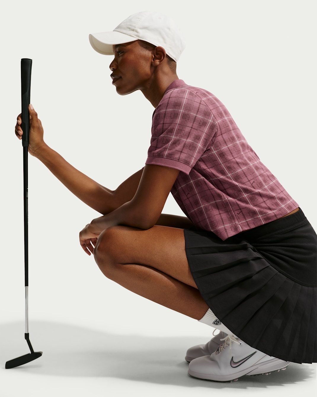 Nike Fairway Fresh Women's Dri-FIT Tartan Golf Polo