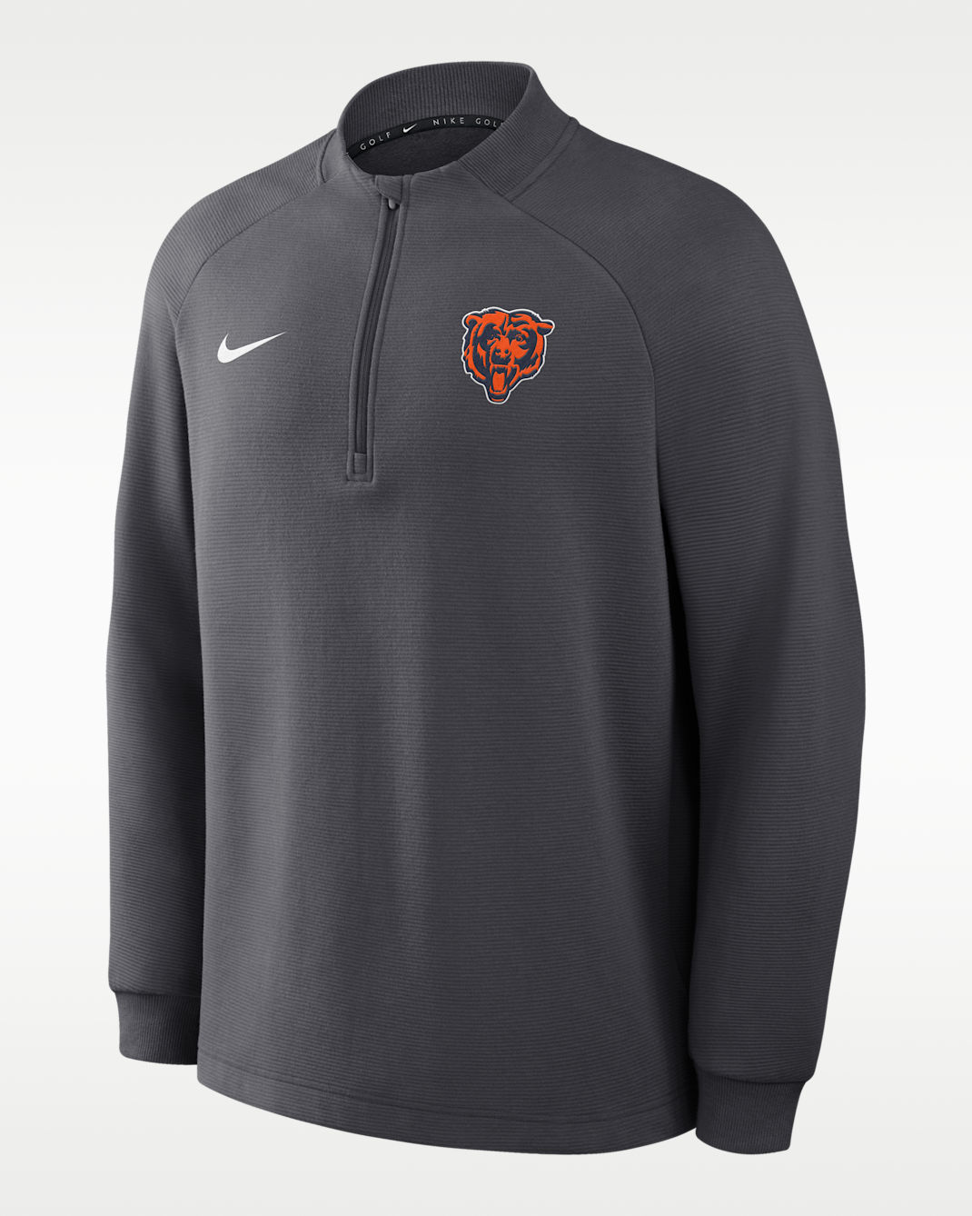 Chicago Bears Par Men's Nike Therma-FIT NFL Half-Zip Pullover - Anthracite