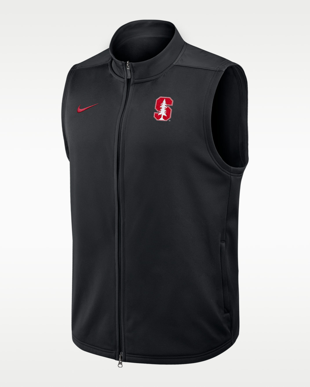 Stanford Victory Men's Nike Therma-FIT College Full-Zip Vest - Black