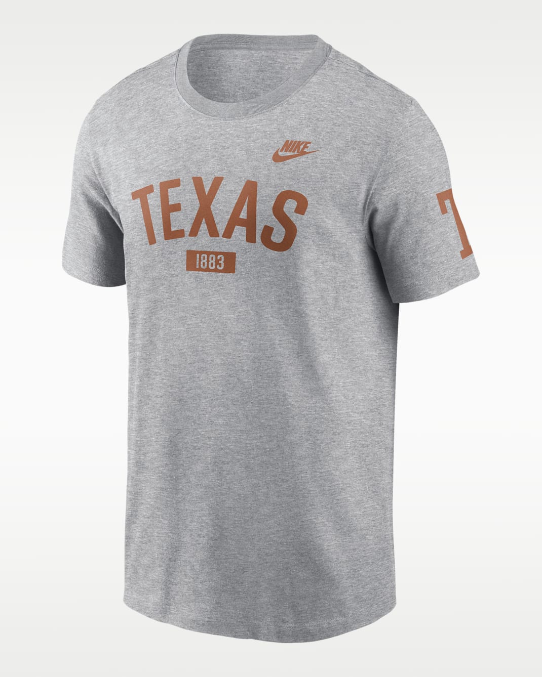 Texas Legacy Arch 2-Hit Men's Nike College T-Shirt - Grey