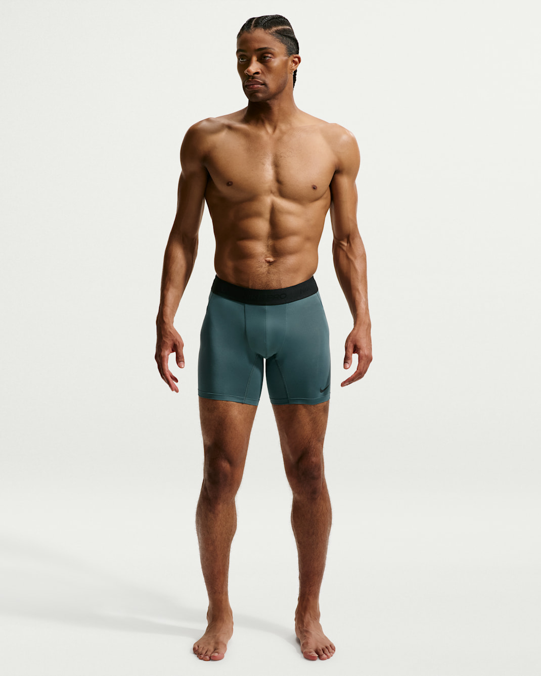 Nike Pro Men's Dri-FIT Fitness Shorts - Mineral Slate/Black