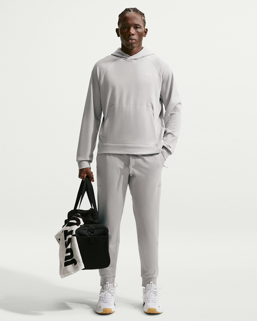 Nike Primary NanoKnit Men's Dri-FIT UV Protection Performance Jogging Bottoms - Moon Particle/College Grey/Heather/Moon Particle