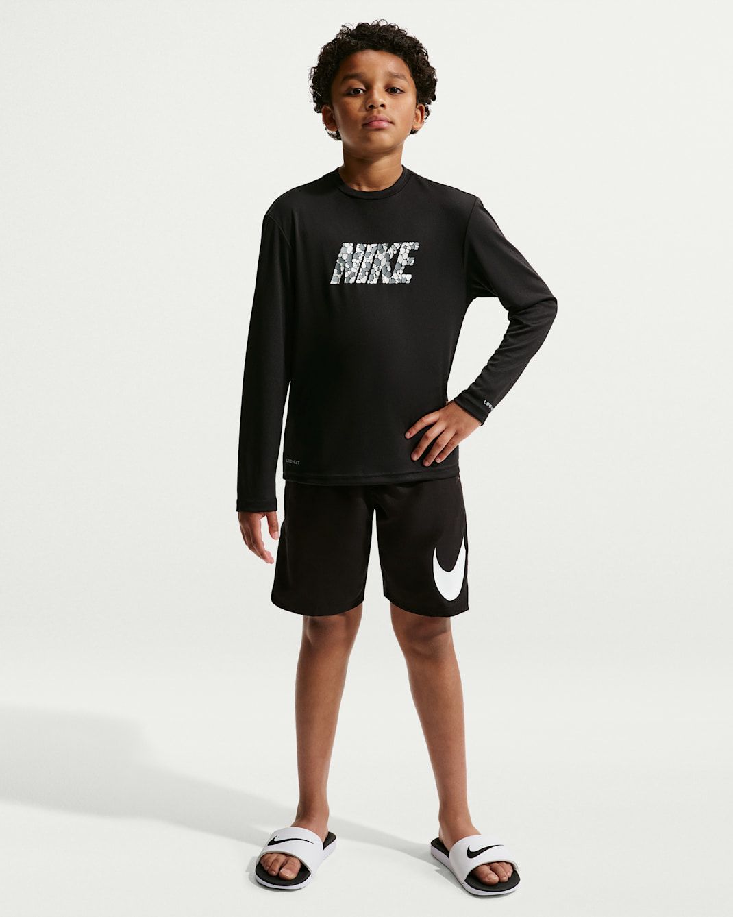 Nike Swim Hydroguard Big Kids' (Boys') Dri-FIT UV Long Sleeve Top