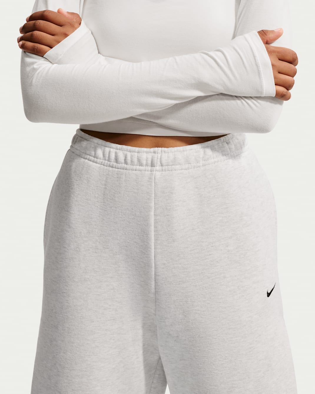 Nike Studio Fleece Medium Weight Women's Loose Pleated Snap Pants