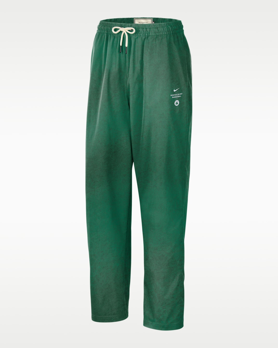 Pants de básquetbol de tejido Woven para hombre Boston Celtics Nike Standard Issue - Trébol/Blanco/Blanco/Blanco