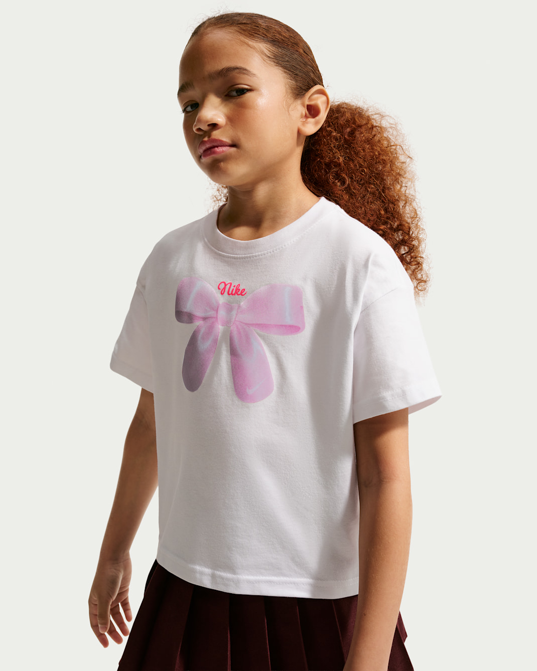 Nike Sportswear Big Kids' (Girls') T-Shirt - White