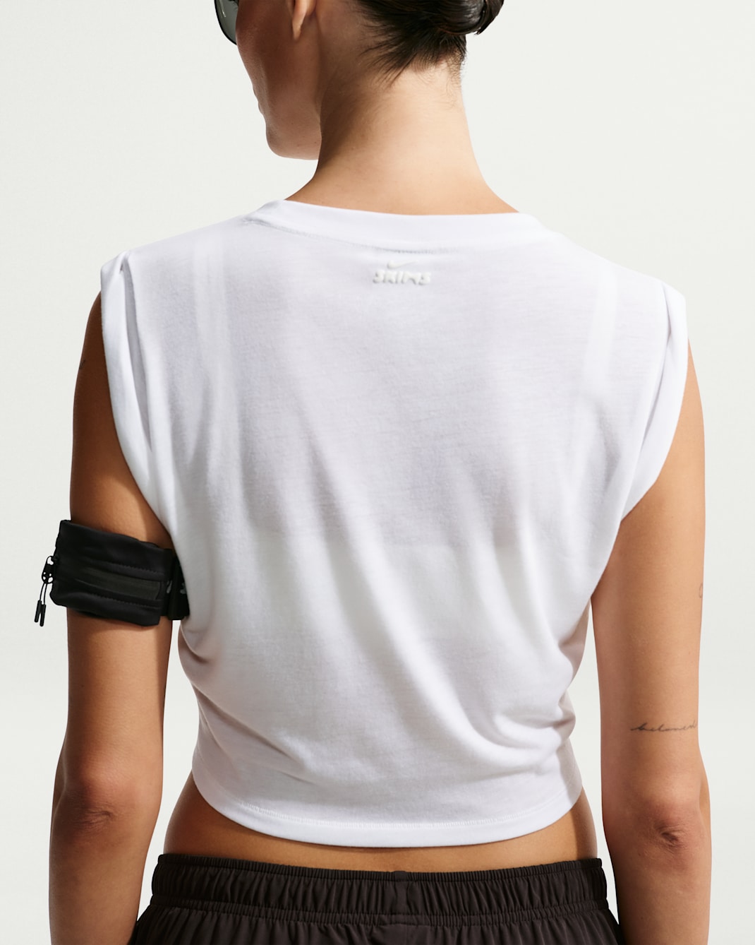 NikeSKIMS Performance Cotton Blend Women's Cropped Twist Tank Top