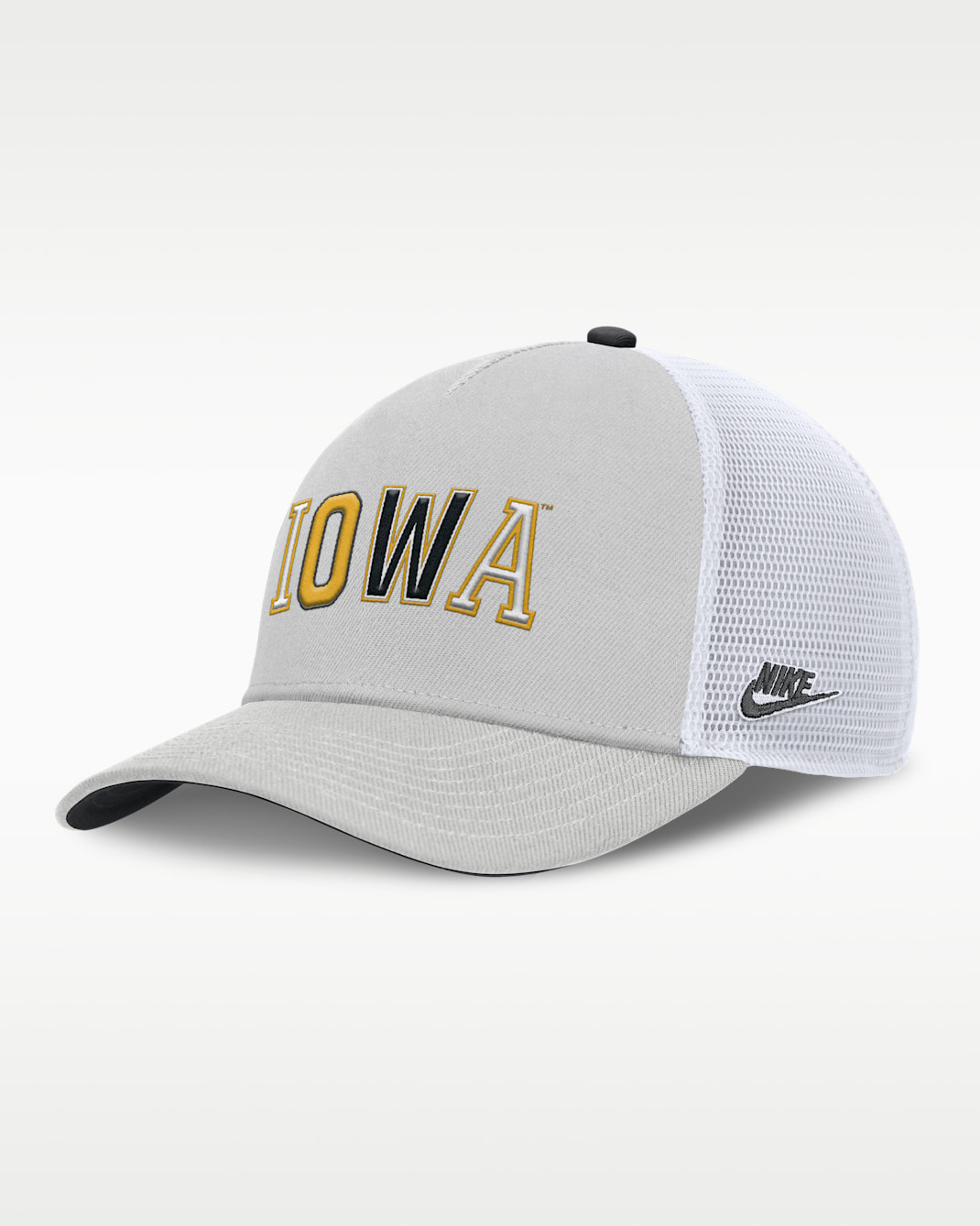 Iowa Legacy Basketball Rise Men's Nike College Trucker Adjustable Hat - Grey