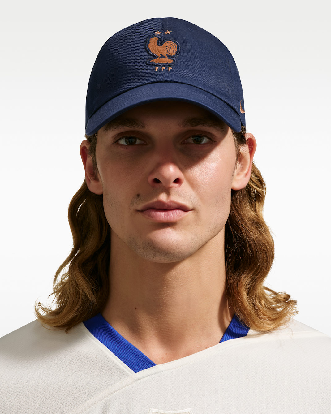 Gorra de futbol Nike de la FFF Club - Azul marino universitario