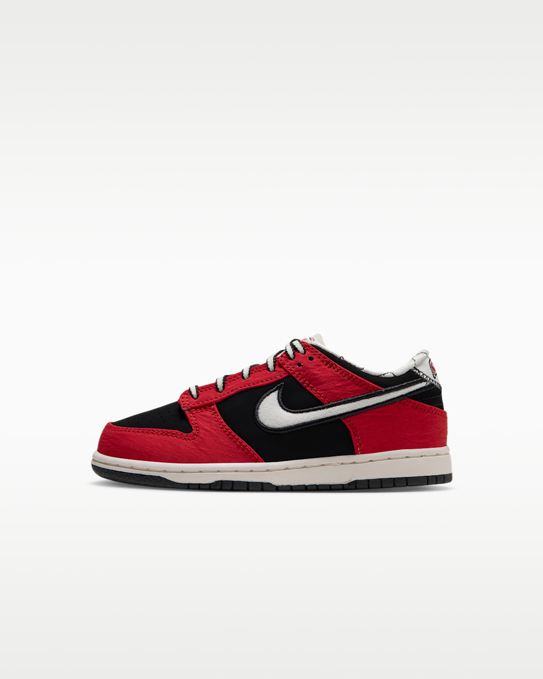 Nike Dunk Low LV8 Little Kids' Shoes - Black/University Red/Sail