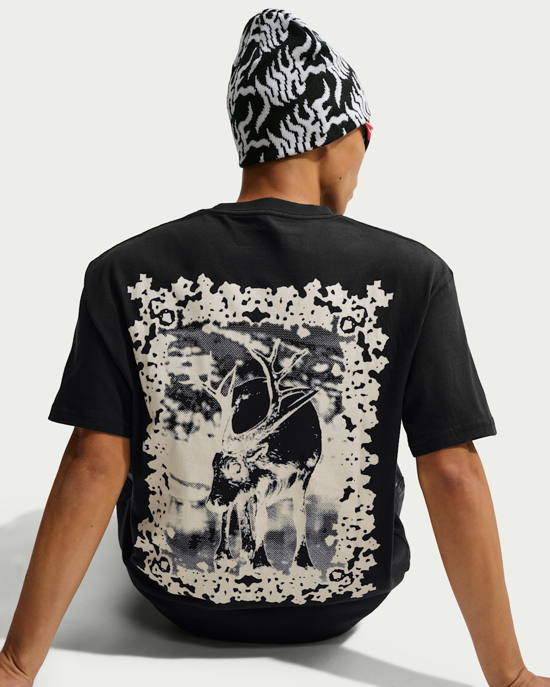 T-shirt Nike Sportswear med ledig passform för män - Svart