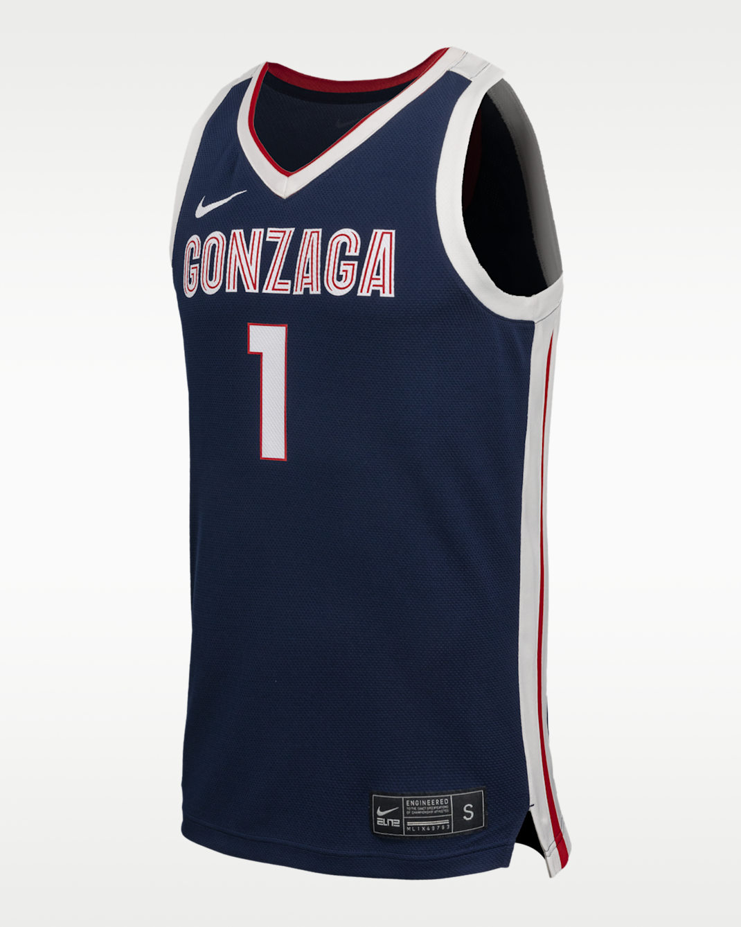 Jersey de básquetbol universitario Nike Replica de Gonzaga para hombre - Azul marino universitario