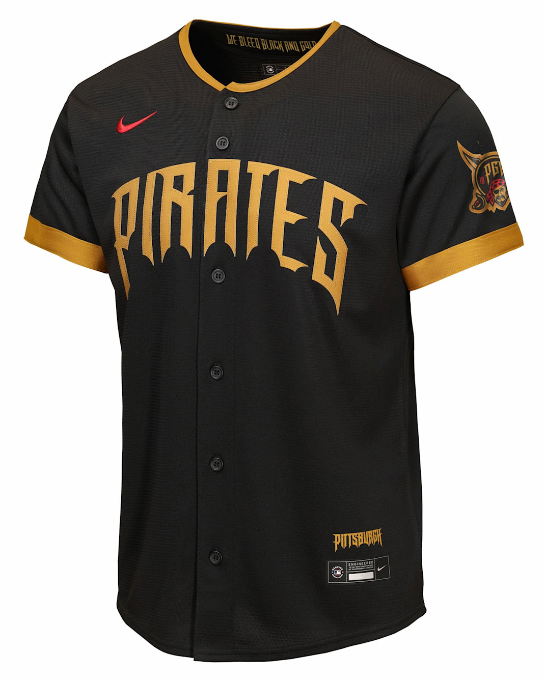 Paul Skenes Pittsburgh Pirates City Connect Big Kid's Nike MLB Stadium Jersey - Black