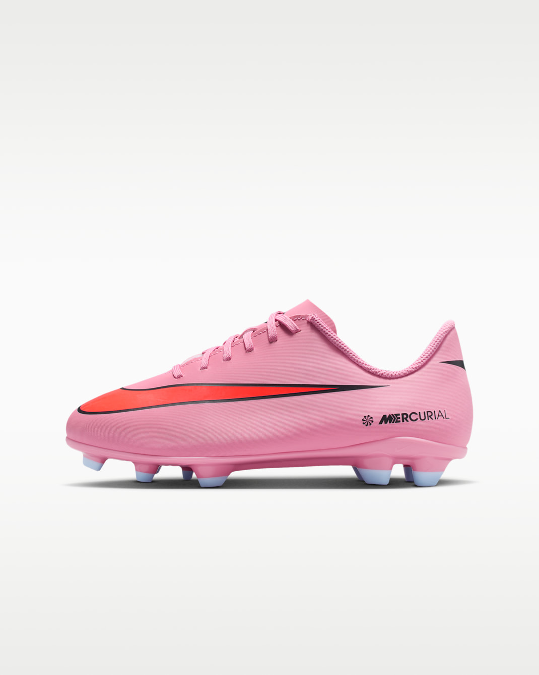Nike Jr. Mercurial Vapor 16 Club Older/Younger Kids' Multi-Ground Low-Top Football Boot - Magic Flamingo/Total Crimson/Black