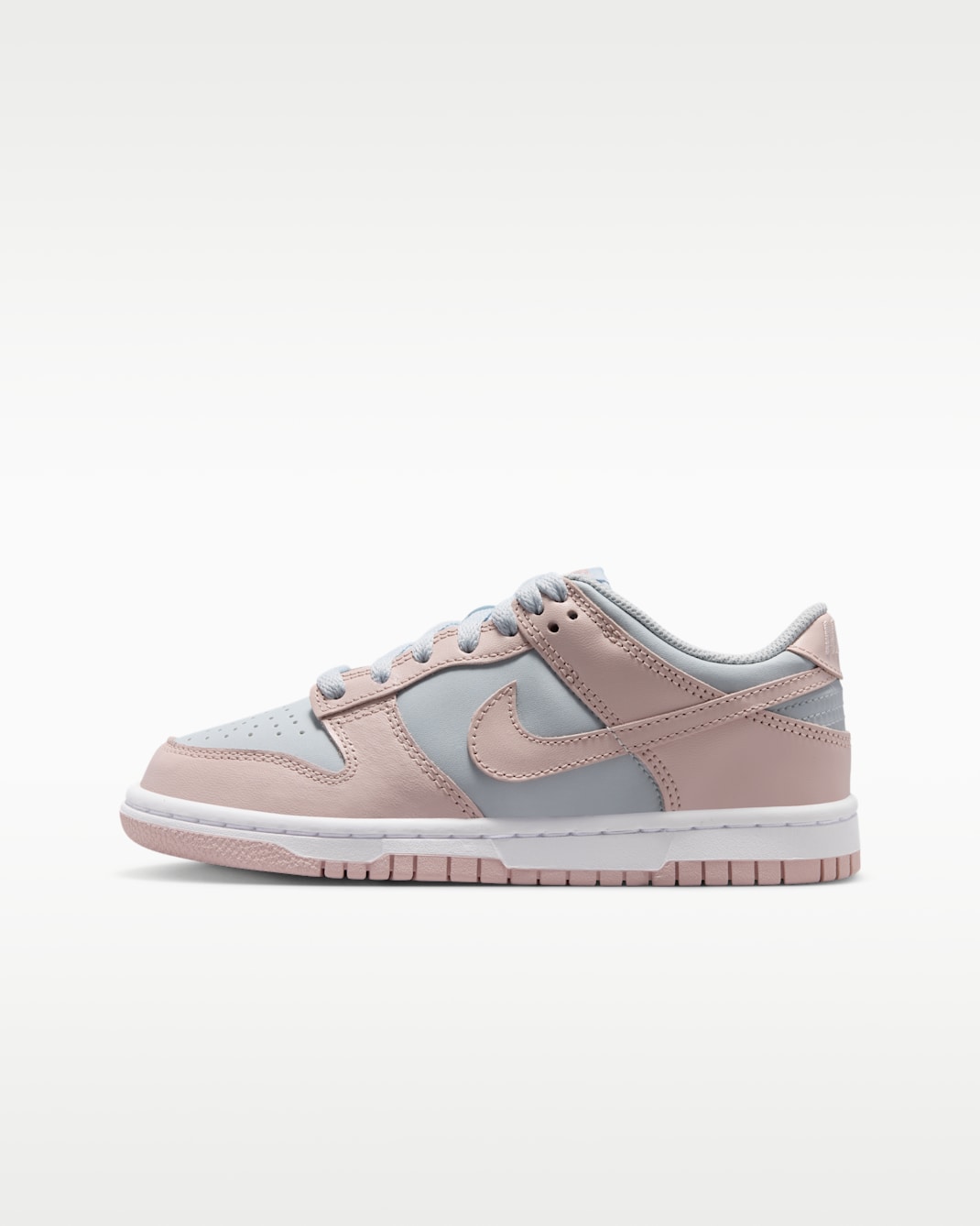 Nike Dunk Low Big Kids' Shoes - Aura/White/Silt Red