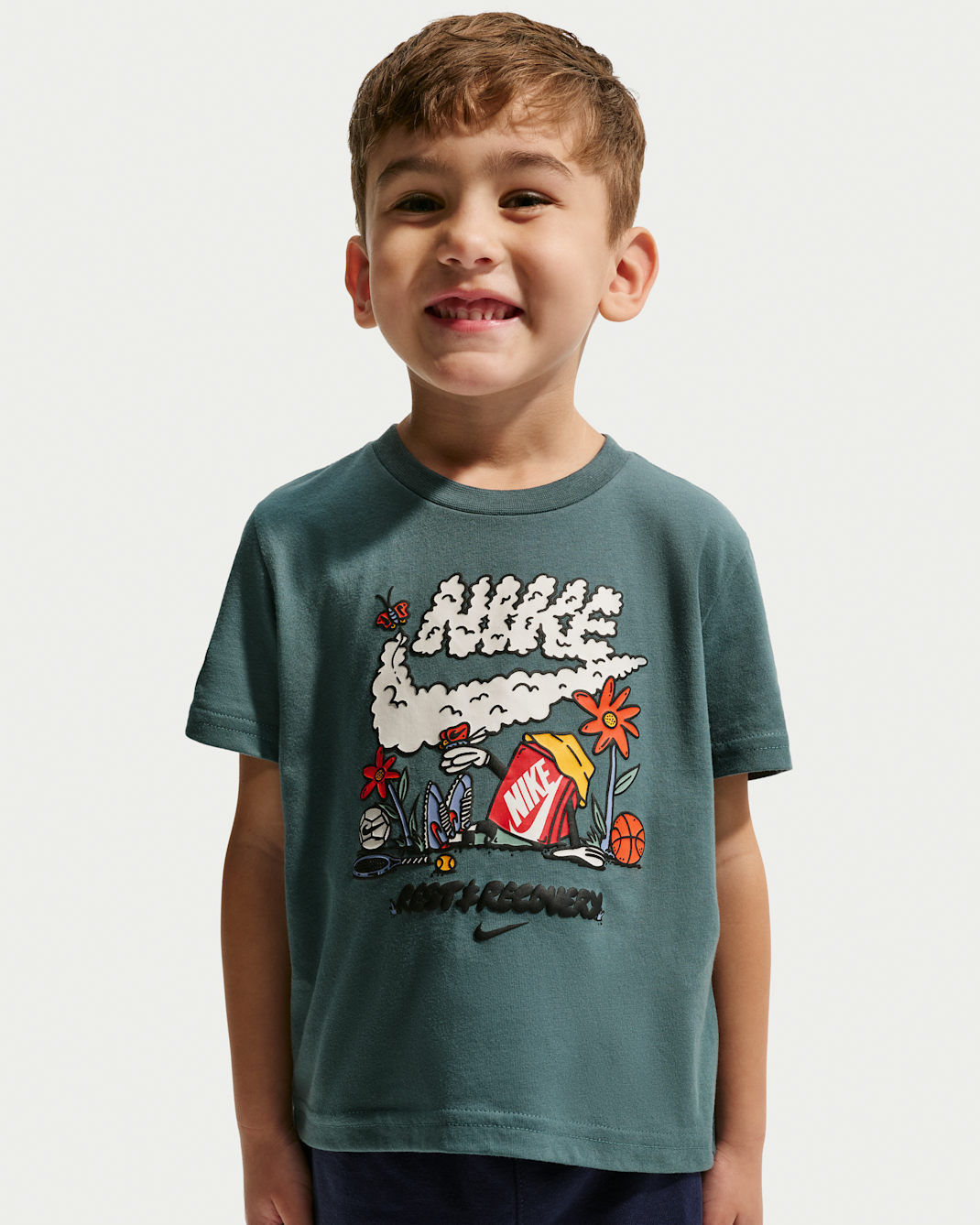 Playera "Rest And Recovery" infantil Nike - Pizarra mineral