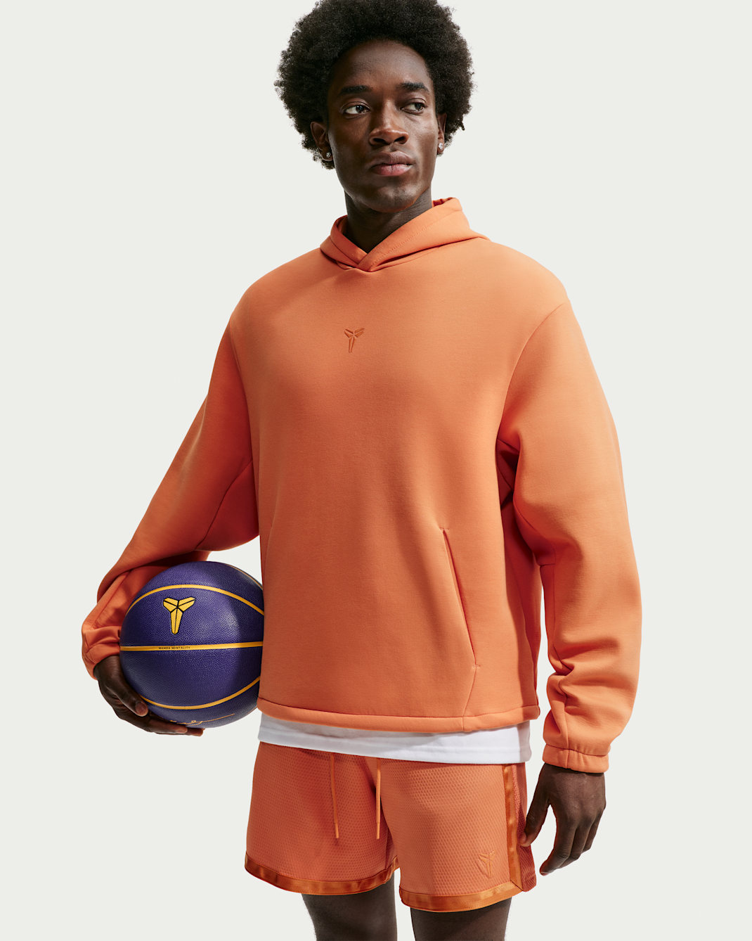 Kobe Men's Nike Dri-FIT Pullover Basketball Hoodie - Hot Curry/Hot Curry