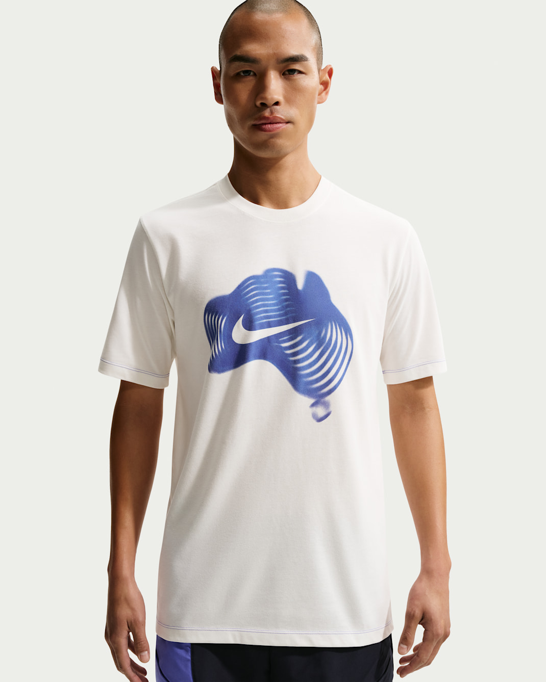 NikeCourt Men's Dri-FIT Tennis T-Shirt - Sail/Sapphire