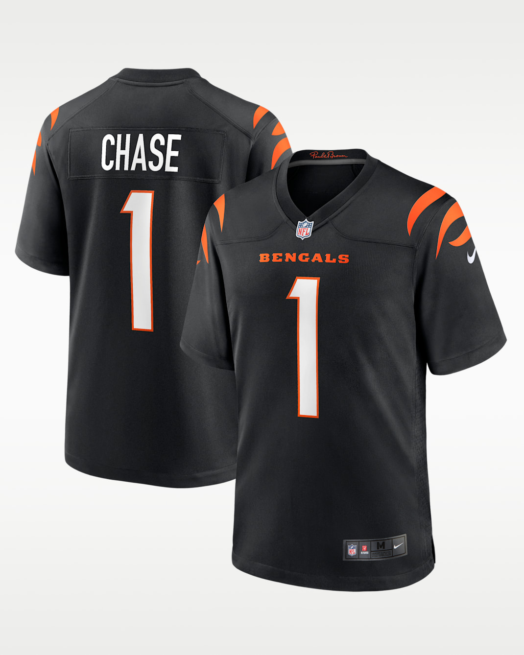 Jersey de futbol americano Game para hombre NFL Cincinnati Bengals (Ja'Marr Chase) - Negro