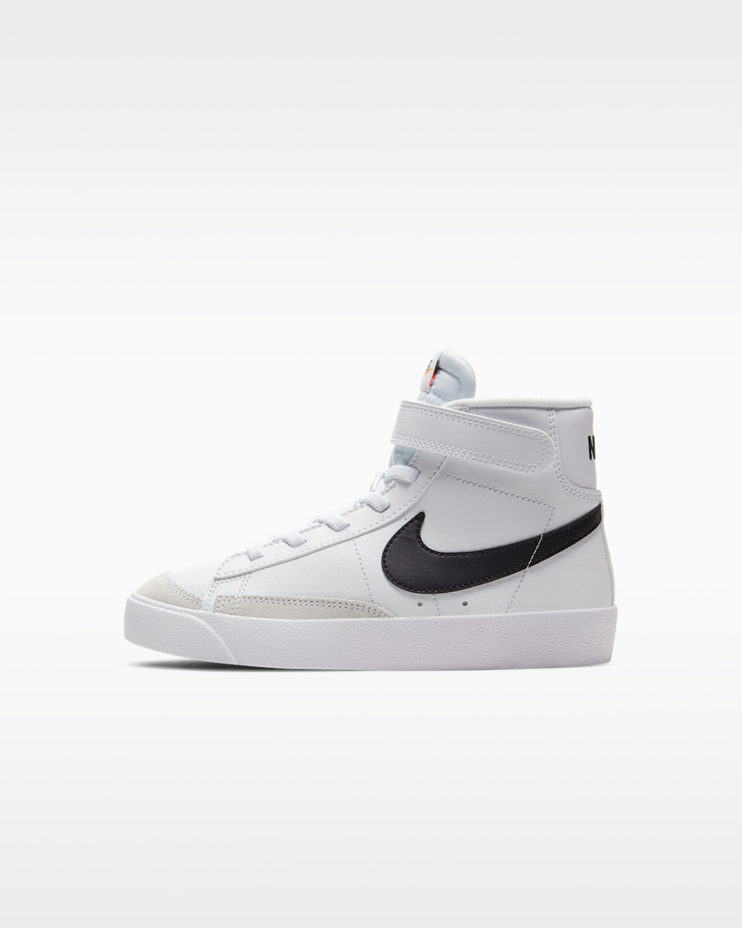 Tenis para niños de preescolar Nike Blazer Mid '77 - Blanco/Naranja total/Negro