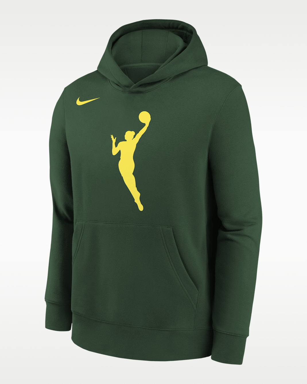 Team 13 Big Kids' Nike WNBA Pullover Hoodie - Hunter Green/Yellow