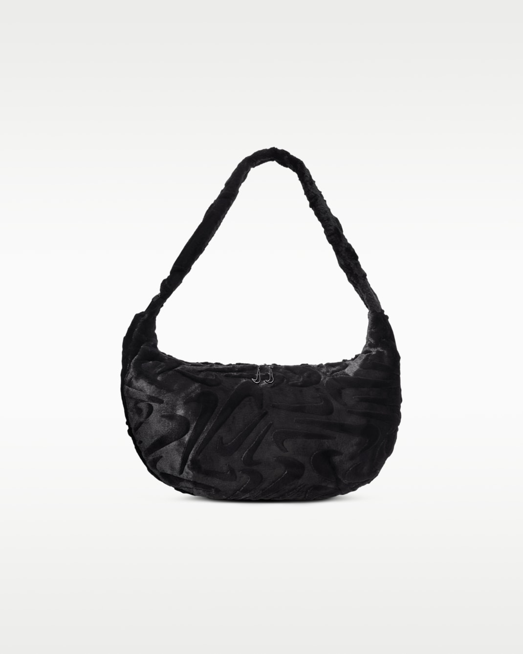 Nike Sportswear Faux Fur Slouchy Bag (19L) - Black/Black