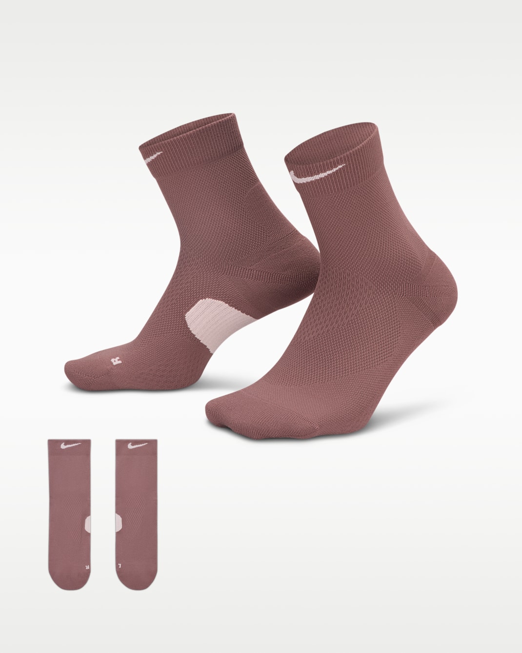 Nike Running Midweight Micro Crew Socks (1 Pair) - Tattoo/Particle Rose/Particle Rose