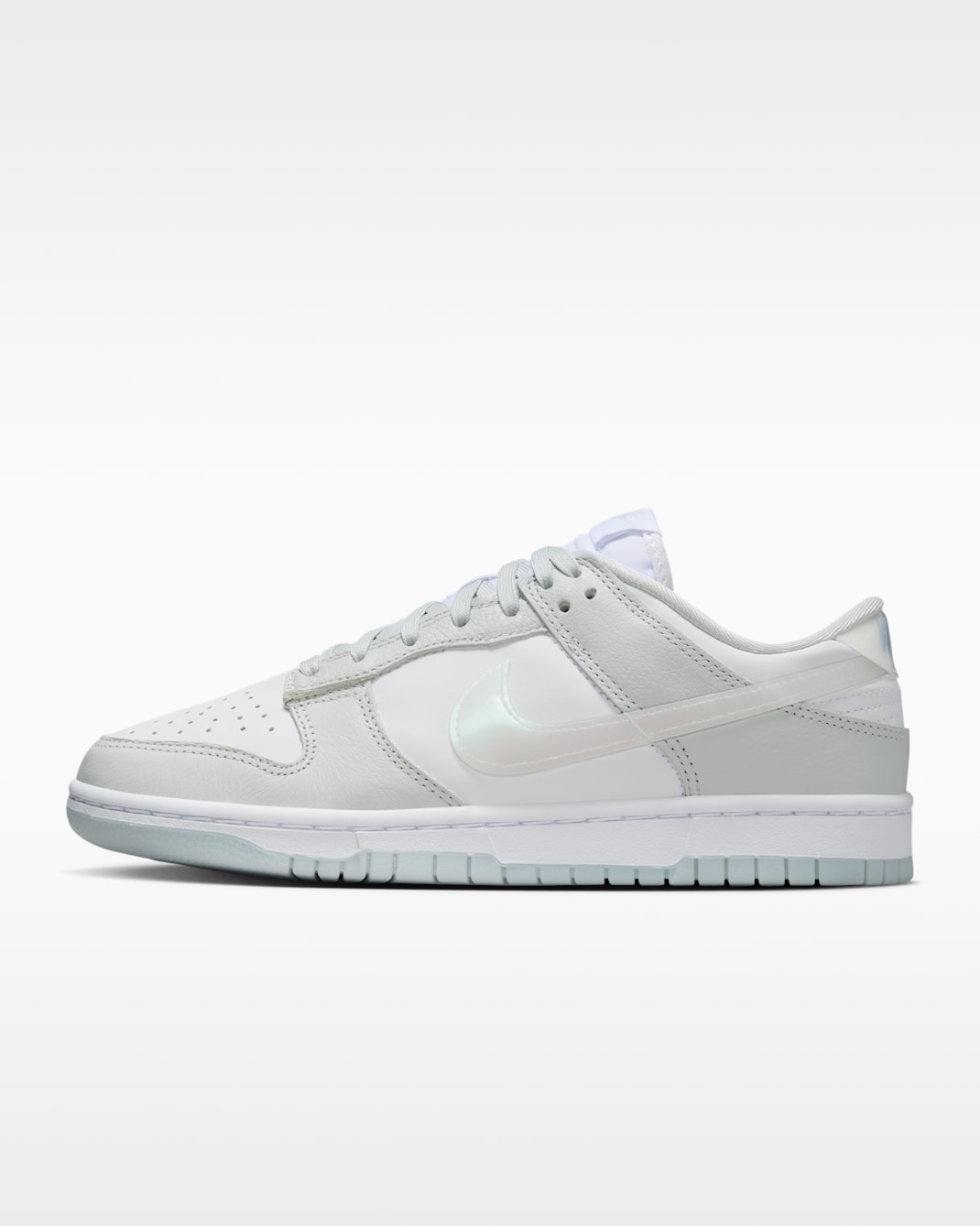 Nike Dunk Low Women's Shoes - Photon Dust/White/Blue Ice/Multi-Colour