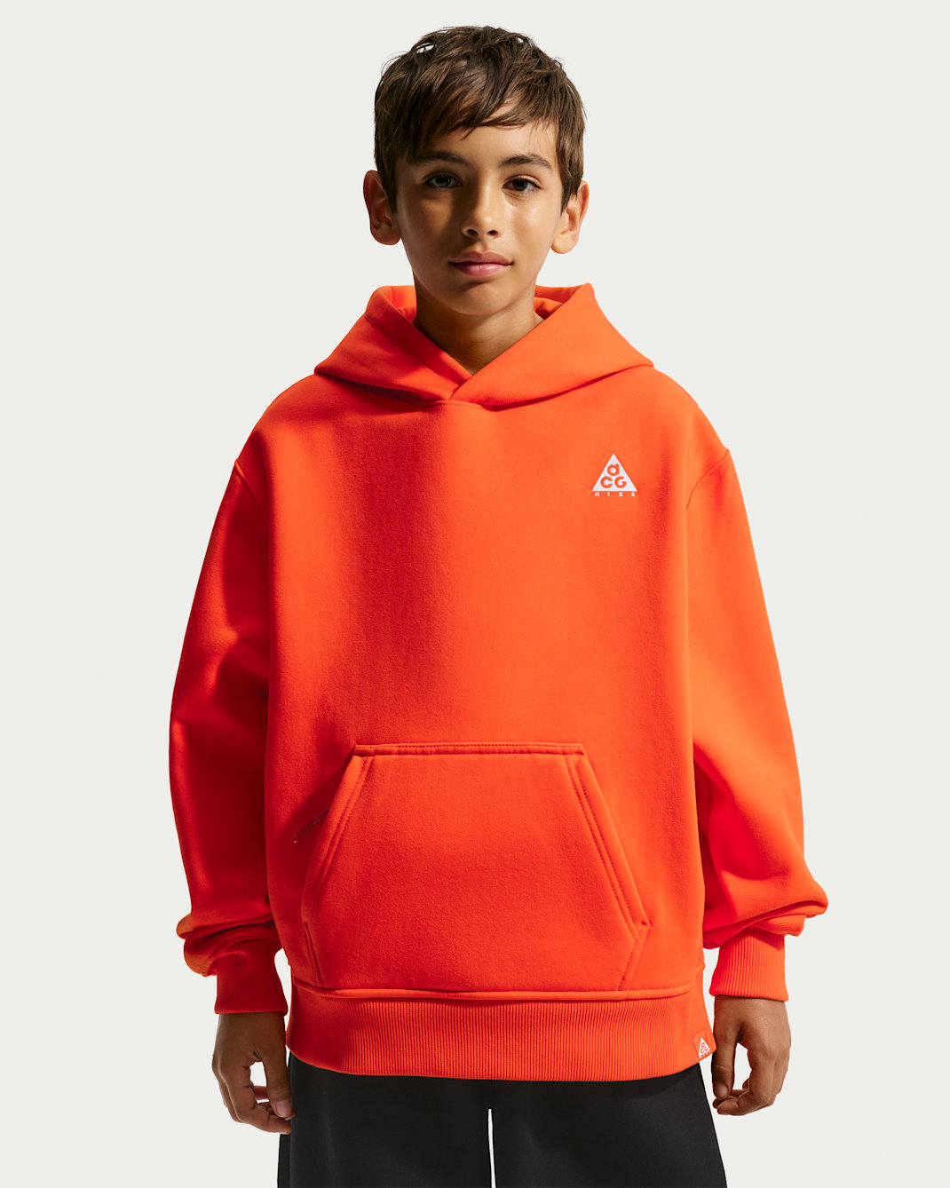 Nike ACG Big Kids' Relaxed Fleece Hoodie - Safety Orange