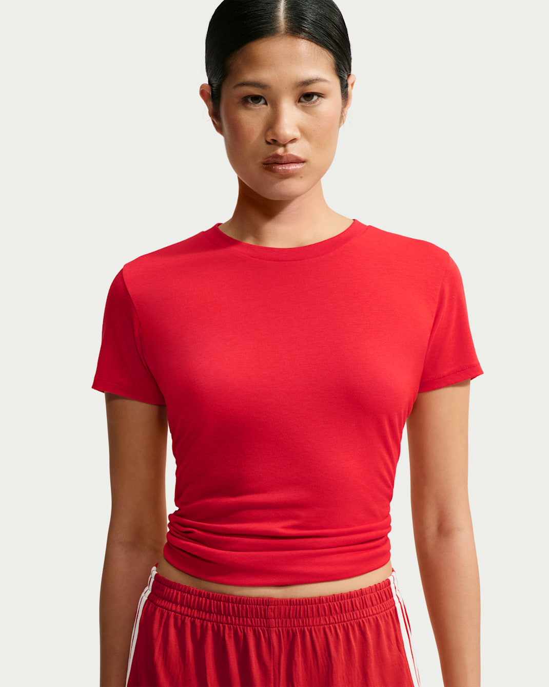 NikeSKIMS Performance Cotton Blend Women's Short-Sleeve Top - University Red
