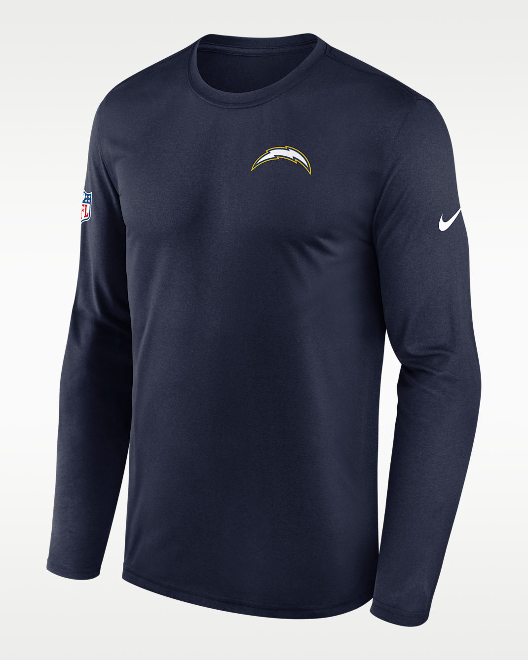 Los Angeles Chargers Alt Legend Small Logo Men's Nike Dri-FIT NFL Long-Sleeve T-Shirt - Navy
