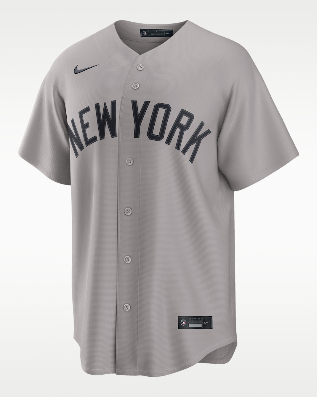 Jersey Nike Replica Yankees Road Team Front New York Yankees - Gris atmósfera