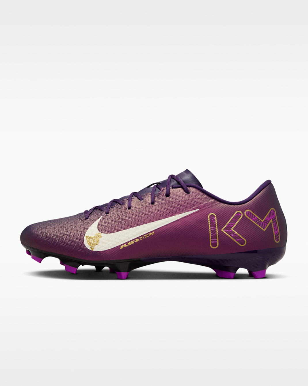 Nike Mercurial Vapor 16 Academy "Kylian Mbappé" Low-Top-Fußballschuh für verschiedene Böden - Grand Purple/Pale Ivory