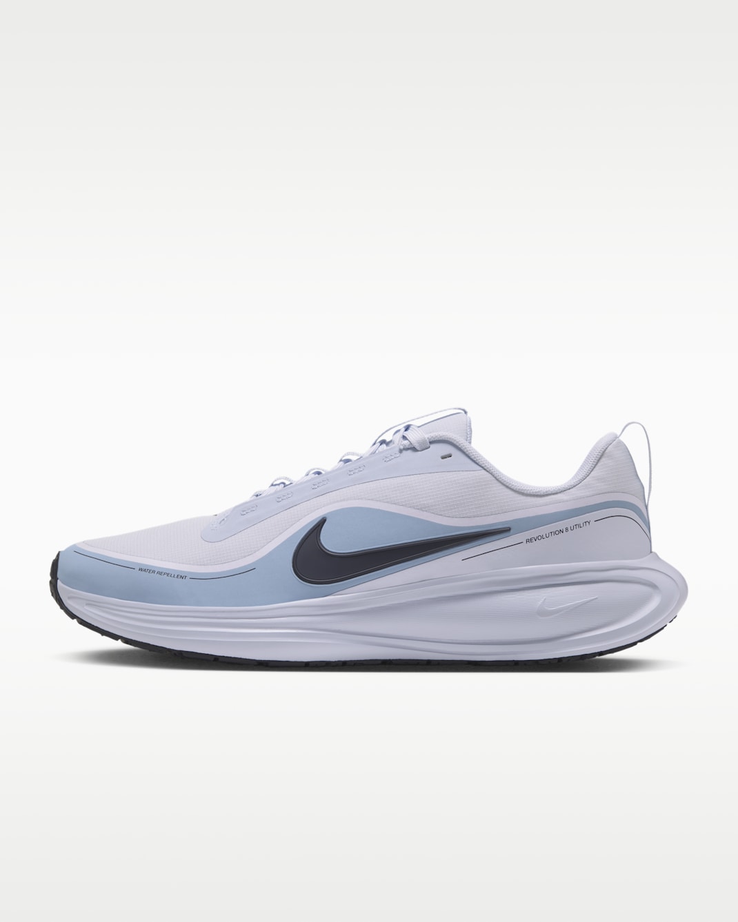 Nike Revolution 8 Utility Men's Road Running Shoes - Football Grey/Light Armory Blue/White/Gridiron