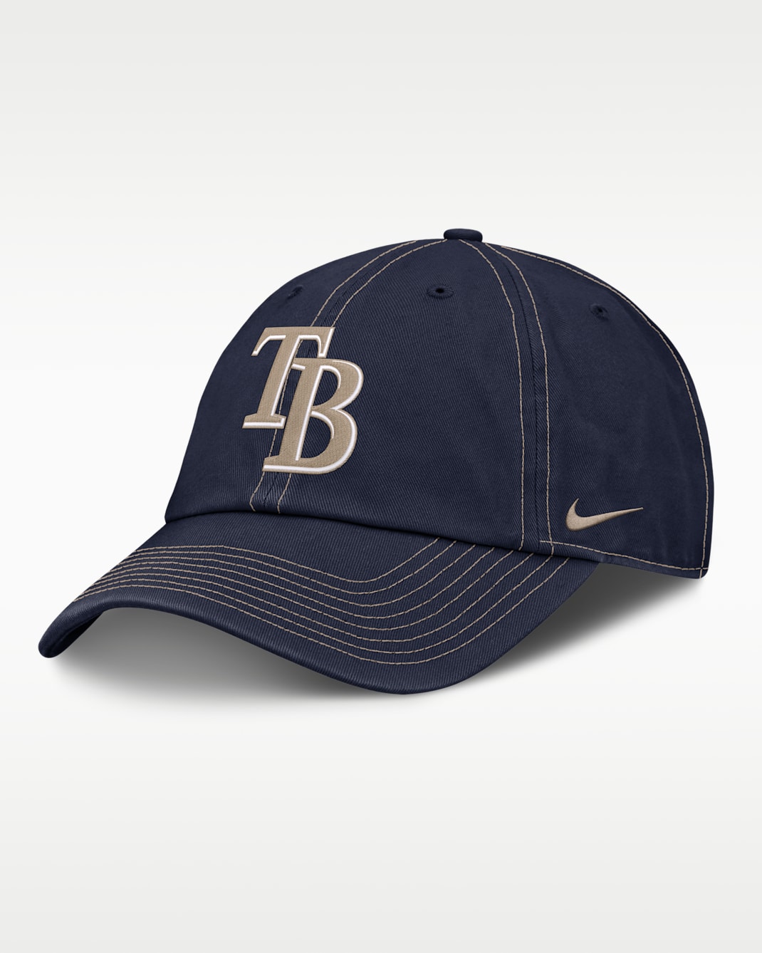 Gorra ajustable Nike de la MLB para hombre Tampa Bay Rays Club - Azul marino