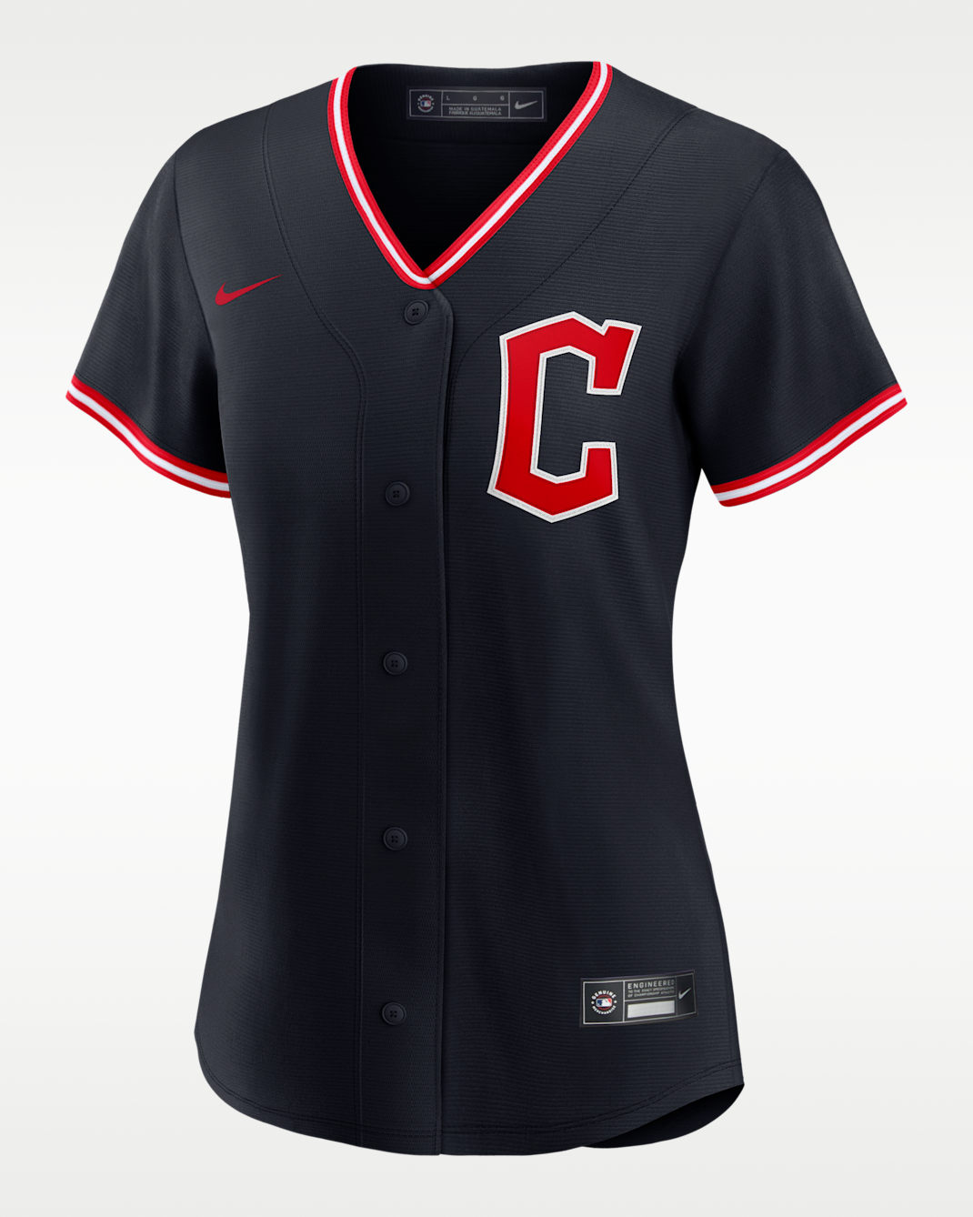 Jersey Nike de la MLB Replica para mujer Cleveland Guardians - Azul marino